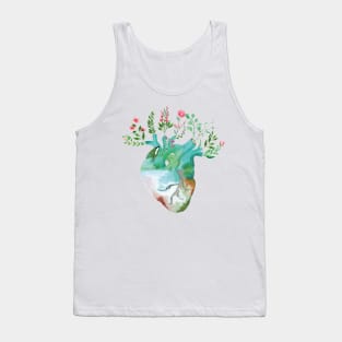 Floral Heart	Living that Nurse Life Tank Top